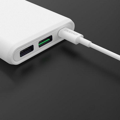 Powerbank Dudao K12Pq, 10000mAh, karikim i shpejtë 18W, i bardhë