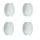 Set rrotullash litari C45/8, Ø45 mm, profil litari 8 mm, të bardha