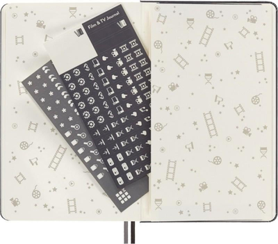 Fletore Moleskine Passion Journal Movies &amp; TV, 13x21cm, 400 faqe, gri