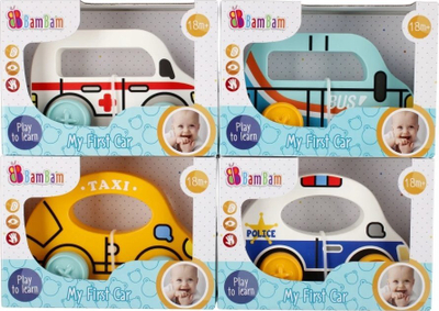 Сет играчки Градски Автомобил BAM BAM Mix4, градски возила, многуобојни