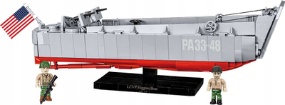 Set ndërtimi Cobi Historical Collection LCVP Higgins Boat, model ushtarak, shumë pjesë, shumëngjyrësh