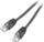 Kablo Patchcord Gembird PP6U-0.5M/BK, CAT.6, UTP, 0.5 metra, e zezë