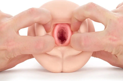 Masturbator Kokos Gloria Flesh, 20cm, material TPR, ngjyrë lëkure