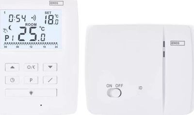 Termostat wireless Emos, OpenTherm, me program javor, i bardhë