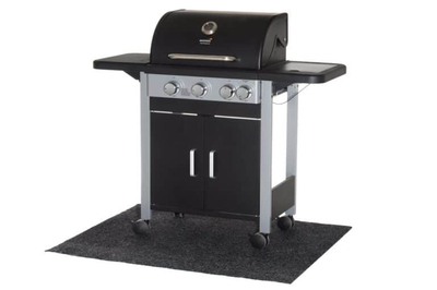 Qilim për grill Mustang Grill Carpet, polipropileni 100%, gri e errët