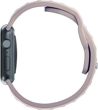 Rrip ore 3mk Silicone për Apple Watch, 38 40 41mm, silikoni, latte