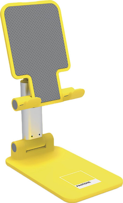 Mbajtëse tavoline Pantone Desktop Holder, universale, për telefon dhe tablet deri 12", e verdhë