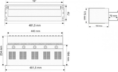 Mbajtëse sigurese Pulsar (A19-TS-35 / OB-4U) për kabinete serverësh