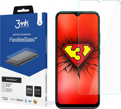 Xham mbrojtës hibrid 3mk FlexibleGlass për Doogee X96 Pro, i fortë ndaj gërvishtjeve, i tejdukshëm