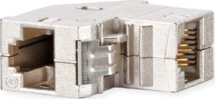 Modul rrjeti Metz Connect E-DAT, konektor RJ45 8(8), klasa EA, i argjendtë