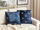 Set jastëkësh dekorativë Velvet Dragonfly, 45x45cm, kadife, blu e errët