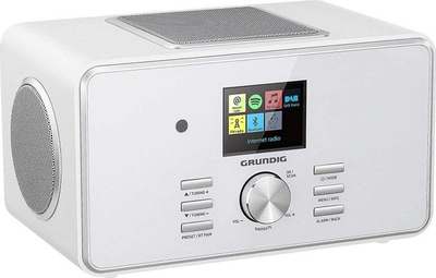 Radio digjitale Grundig DTR 6000 X, internet radio DAB+, Bluetooth, e bardhë