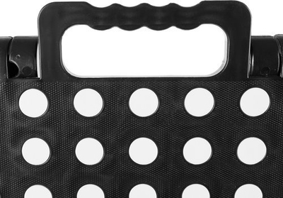 Tabure palosës Malatec, 39 cm, i zi me të bardhë