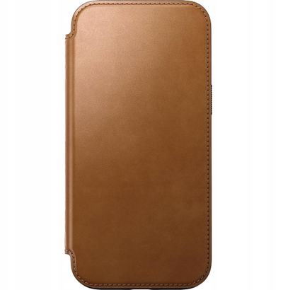 Këllëf folio Nomad Leather për iPhone 16 Pro Max, lëkurë moderne, English Tan