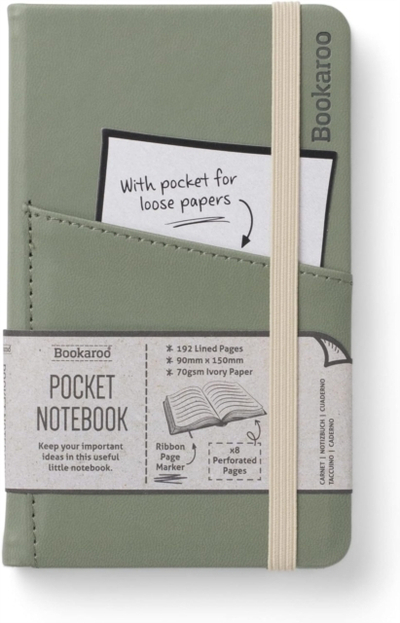 Bookaroo Pocket Notebook (a6) Journal Fern