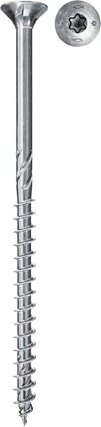 Vidhos për dru Fischer Power-Fast II 670136, 3.5 x 35 mm, çelik i galvanizuar, 1000 copë