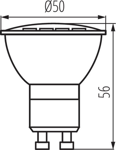 Llambë LED Kanlux GU10 31235, 6W, 520lm 5000K, dritë e bardhë e ftohtë