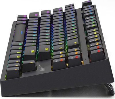 Tastierë mekanike Savio Rampage Blue Savio, RGB, wireless USB, e zezë