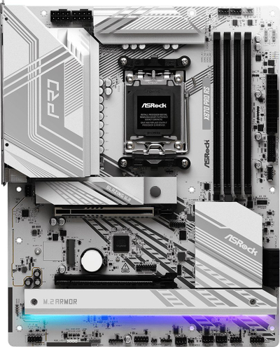 Pllakë amë ASRock X870 PRO RS, ATX, socket AM5, e bardhë