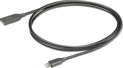 Kabllo USB eStuff ES601065, Lightning në USB A, 0.5 m, gri