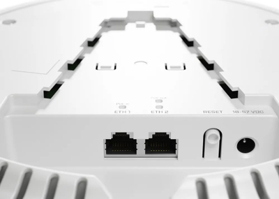 Access point tavani MikroTik cAP ax cAPGi-5HaxD2HaxD, Wi‑Fi 6 dual band, PoE in/out, i bardhë