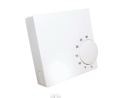 Termostat dhome Salus RT10 230V, kontroll ditor i temperatures, 5–30°C, i bardhe