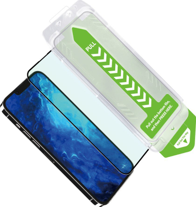 Xham mbrojtës Wozinsky Premium Glass për iPhone 15 Pro, 9H, me kornizë montimi, i zi