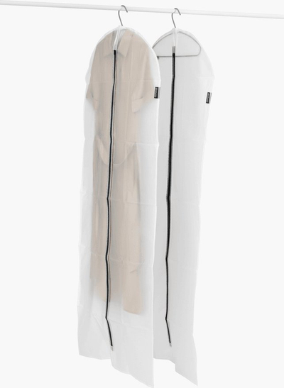 Qese mbrojtëse për rroba Brabantia, set 3 copë L M XL, të varura, të zeza