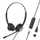 Kufje profesionale Tellur Voice 420, binaurale, USB Type C dhe 3.5mm, të zeza