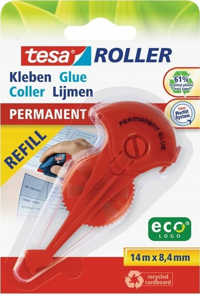 Rimbushës rrotull ngjitës Tesa EcoLogo 59110, 14m, ngjitje e fortë, transparent