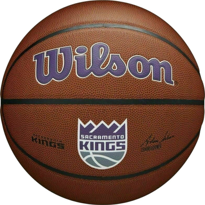 Top basketbolli Wilson Team Alliance Sacramento Kings WTB3100XBSAC, lëkurë kompozite, kafe