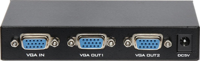 Ndarës VGA Triton VGA SP 1/2, 2 porta, 200MHz, i zi