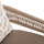 Stol bar CAMDEN HM6142.04, alumin, 56x60x108 cm, cappuccino