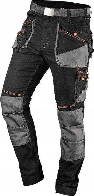 Pantallona pune Neo HD Slim, me rrip, madhësia M, gri
