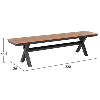 Ulëse Tawnee 220x36x44,5Hcm (HM6040.01)
