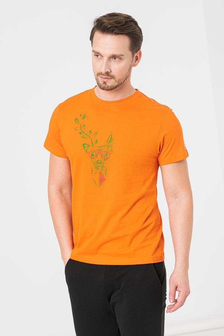 Bluzë PEGAS Stag, pambuk, regular fit, XXL, portokalli