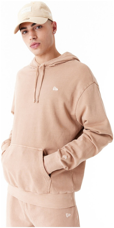 Bluzë me kapuç New Era OS Hoody 99, pambuk, portokalli