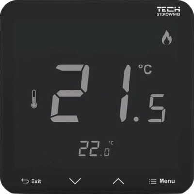 Termostat wireless Tech R-8PZ Plus, me ekran LCD, programues, i zi