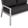 Sofa alumini me jastëkë e bardhë (HM5561.01), bardhë