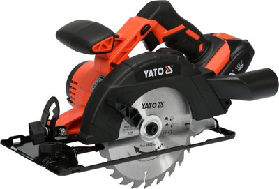 Sharrë rrethore Yato YT-82810, 165mm, 18V, e zezë