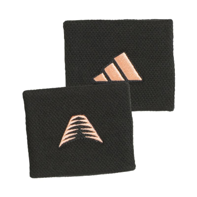 Byzylyk sportiv për kyç dore Adidas AE Wristband, set 2 copë, madhësia L, i zi