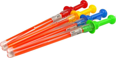 Lodër shpatë me flluska sapuni Leantoys, 100ml, 45cm, shumëngjyrëshe