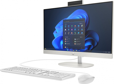 Kompjuter HP ProOne 240 G10 AiO, i3-N300, 512GB SSD, 8GB RAM, 23.8", Intel UHD Graphics, Full-HD, i bardhë