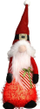 Figurinë zbukuruese Babagjysh me LED, 51cm, prej plushi, shumëngjyrëshe