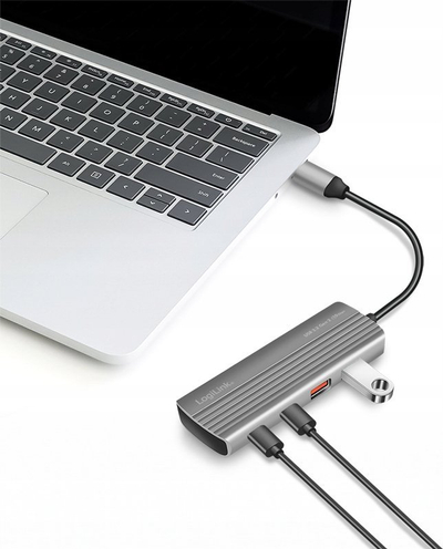 Hub USB LogiLink, USB 3.2 Gen2, 4+1 porta, PD 100W, alumin