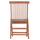 Karrige palosëse Kendall HM18127, dru teak, 46.5x63.5x88 cm, ngjyrë natyrale
