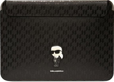 Mbrojtëse laptopi Karl Lagerfeld Saffiano Monogram Ikonik KLCS16SAKHPKK, 16\", e zezë