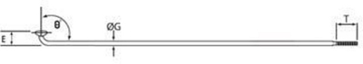 Rreze biçiklete CN Spokes 134T, inox 280mm, set 72 copë, të zeza