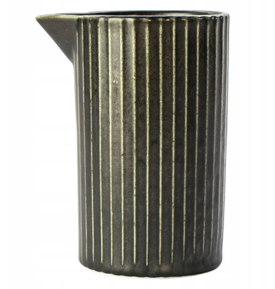 Qumështore Verlo PLISSE, 300 ml, porcelan, gri grafit