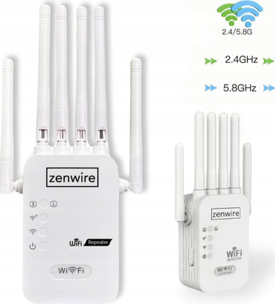 Përforcues Wi‑Fi Zenwire, 300 Mb/s, 2.4 GHz, i bardhë